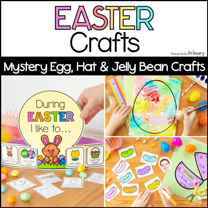 Easter Hat Headband Crown, Easter Egg Coloring, Jelly Bean Craft Activities