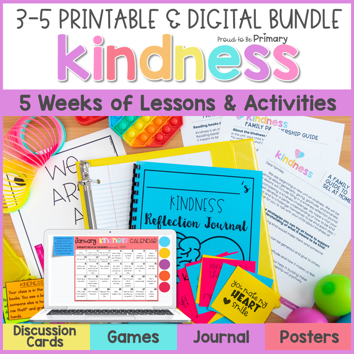 Kindness Gratitude SEL Lessons Social Skills Worksheets Games Activities 3-5