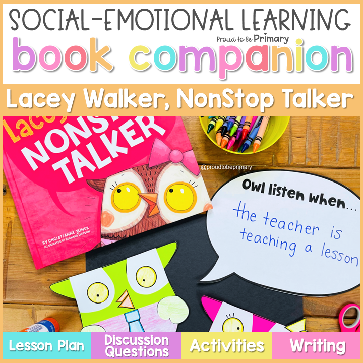 Lacey Walker, NonStop Talker Listening Skills Read Aloud Book Lesson Activities
