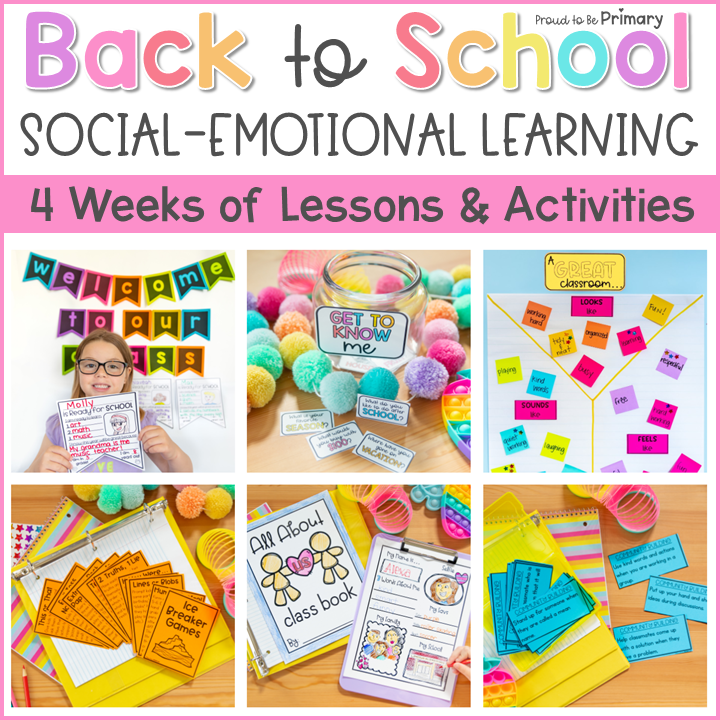 First Day Week of Back to School SEL Activities - Community Building All About Me Friendship
