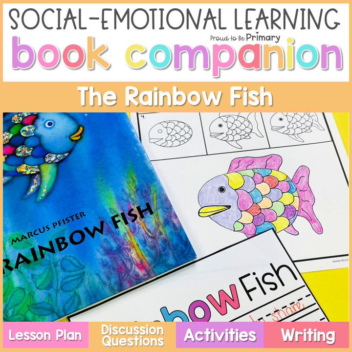 The Rainbow Fish Friendship Share Book Companion SEL Read Aloud Activities Craft