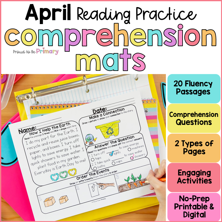 Spring Easter Earth Day Morning Work Reading Comprehension Passages Questions
