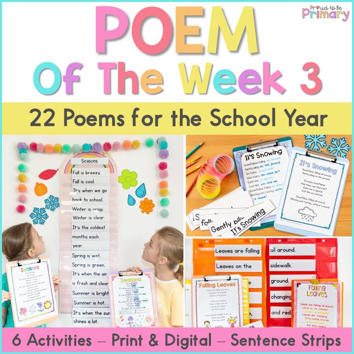 Poem of the Week 3 - 22 poems and activities