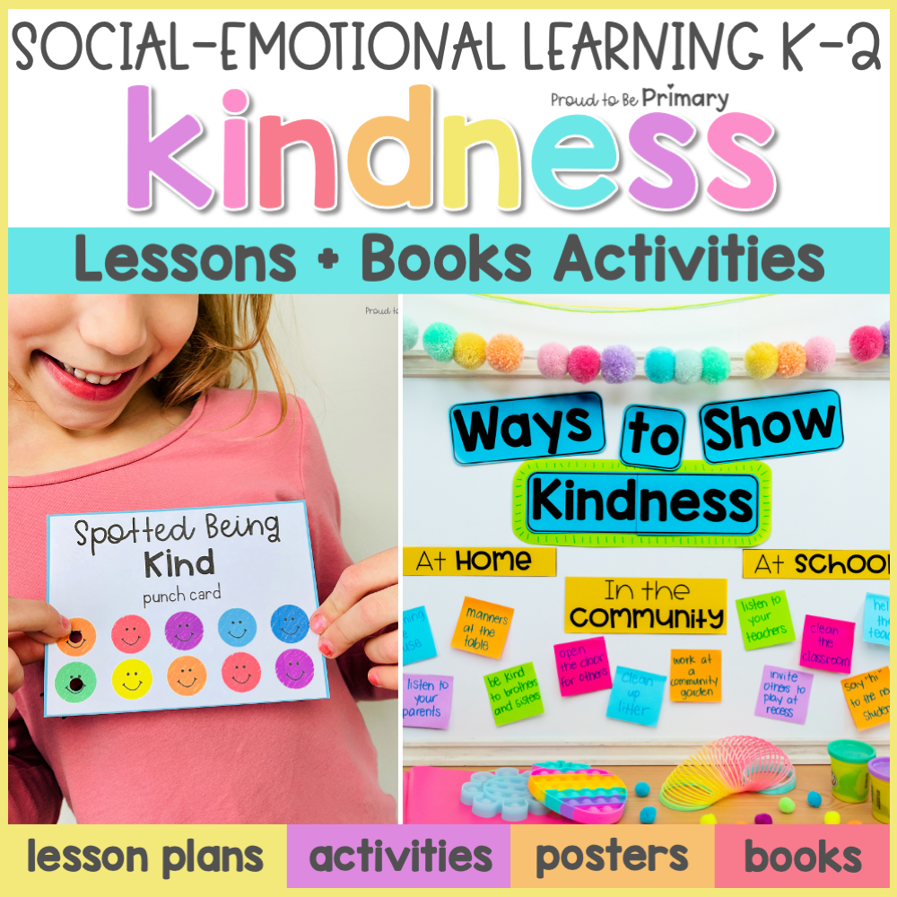 Kindness Picture Book Activities Craft, Book Companion Lesson & SEL Worksheets