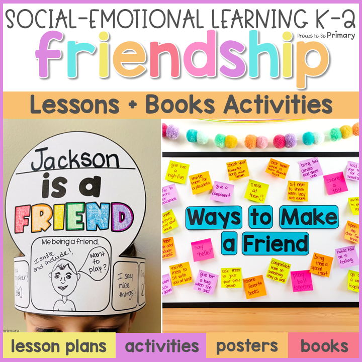 Friendship Book Activities, Relationship Book Companion Lesson & SEL Worksheets