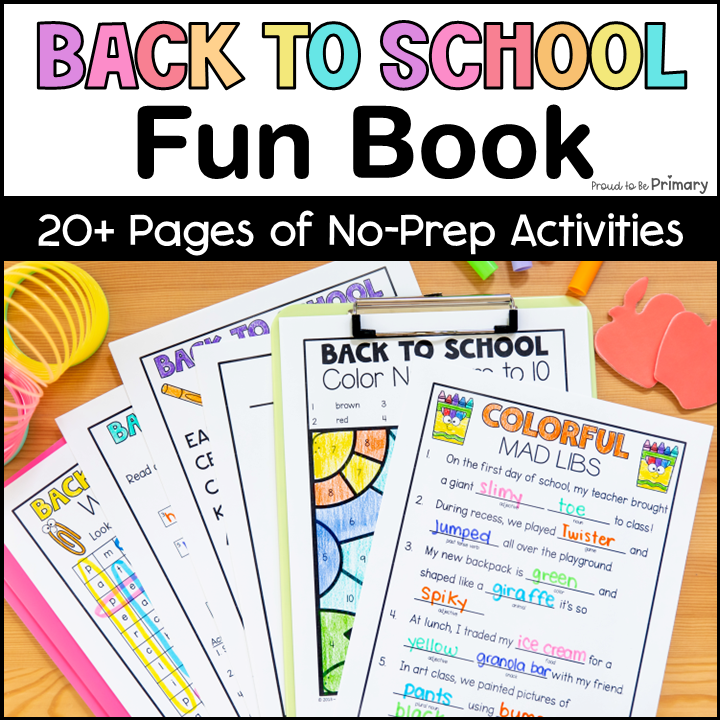 First Day of School Coloring Page Color by Number Back to School Word Search
