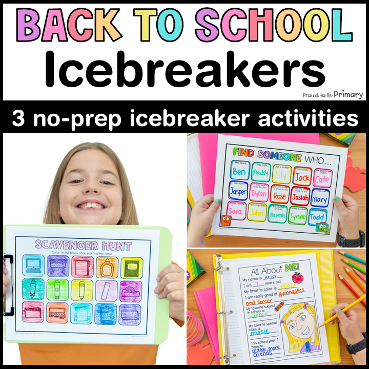 Find Someone Who Back to School Activity Classroom Scavenger Hunt First Day