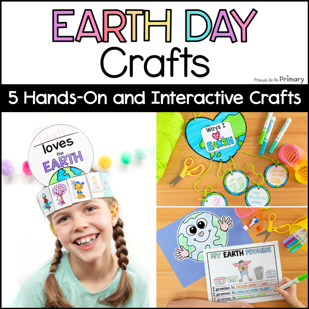 Earth Day Hat Crown Headband, Earth Day Promise Craft, Earth Day Mobile Art