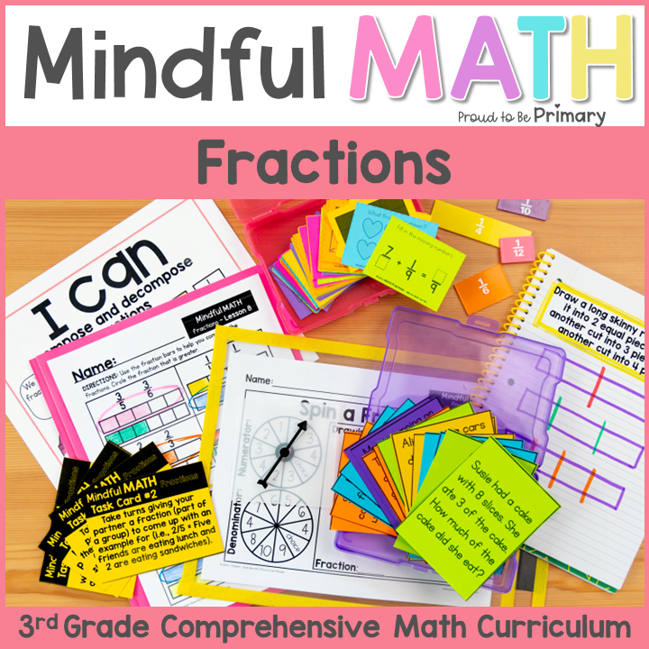 3rd Grade Mindful Math Equivalent Fractions On Number Line Worksheets Game Word Problems