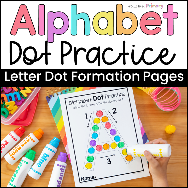Alphabet Dot Pages Letter Formation Practice Sheets Letter of the Week Center