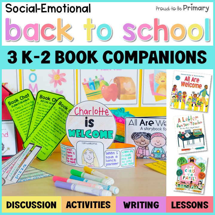 Back to School Read Aloud Books and Social Emotional Learning Activities Bundle
