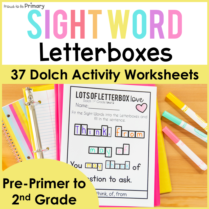 Dolch Sight Word Spelling Letter Formation Practice Sheets Worksheets Activities
