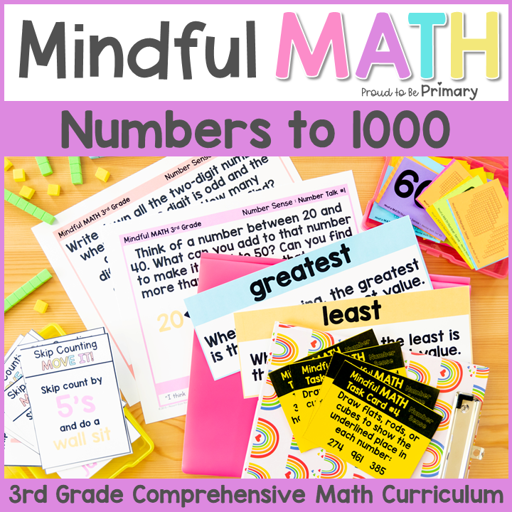 3rd Grade 3 Math Numbers Place Value to 1000 Comparing Ordering Numbers to 1000