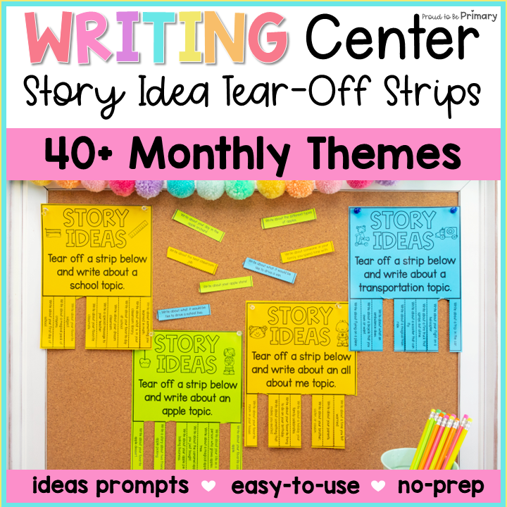 Fun Writing Center Activities Monthly & Daily Quick Writes Prompts Ideas Topics