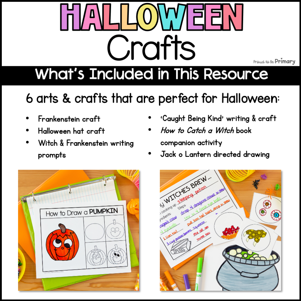 Halloween Crafts Hat Crown Art Frankenstein Jack o Lantern Witch Craft Station