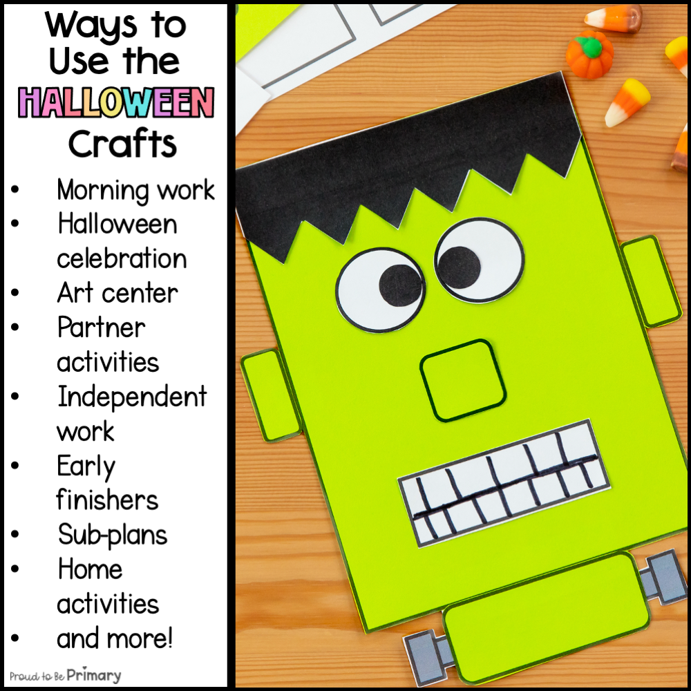 Halloween Crafts Hat Crown Art Frankenstein Jack o Lantern Witch Craft Station