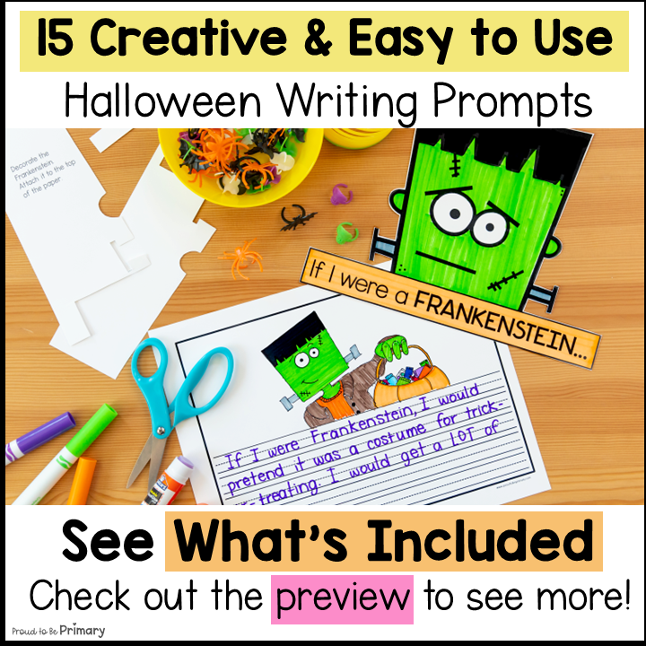 Halloween Writing Paper Prompts Crafts Station Activities How to Catch a Witch
