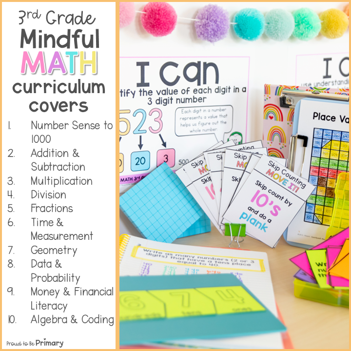 3rd Grade MATH Curriculum - Grade 3 Math Lessons, Centers, Games, Worksheets