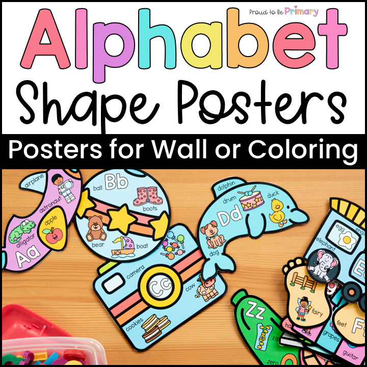 Alphabet Beginning Sounds ABC Posters Letter of the Week Bulletin Board Letters