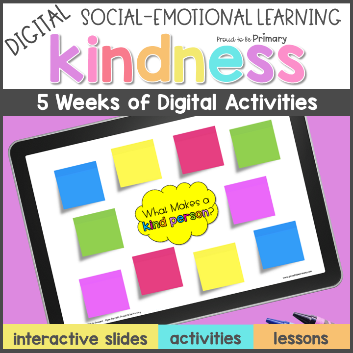 Kindness Gratitude Google Slides SEL Lessons Social Skills Games Activities 3-5