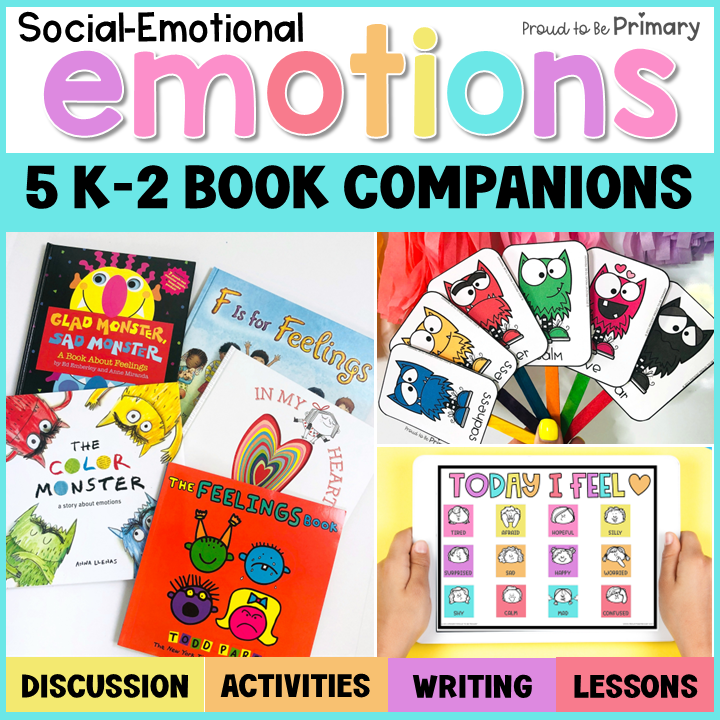 Emotional Regulation Read Aloud Books and Activities - Feelings Check In Chart