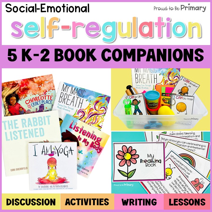 Self-Regulation SEL Read Aloud Activities & Books Yoga Cards Breathing Exercises