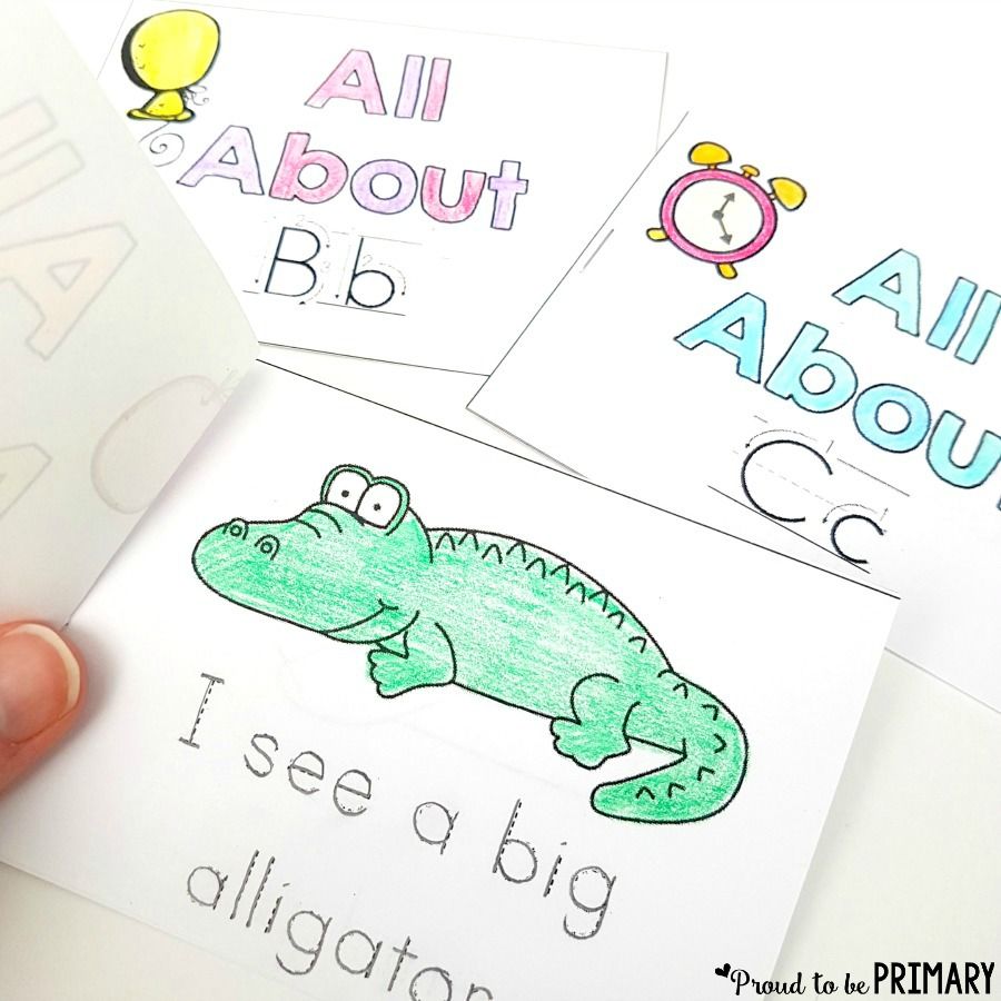 Mini Alphabet Books for Preschoolers Printable Activity