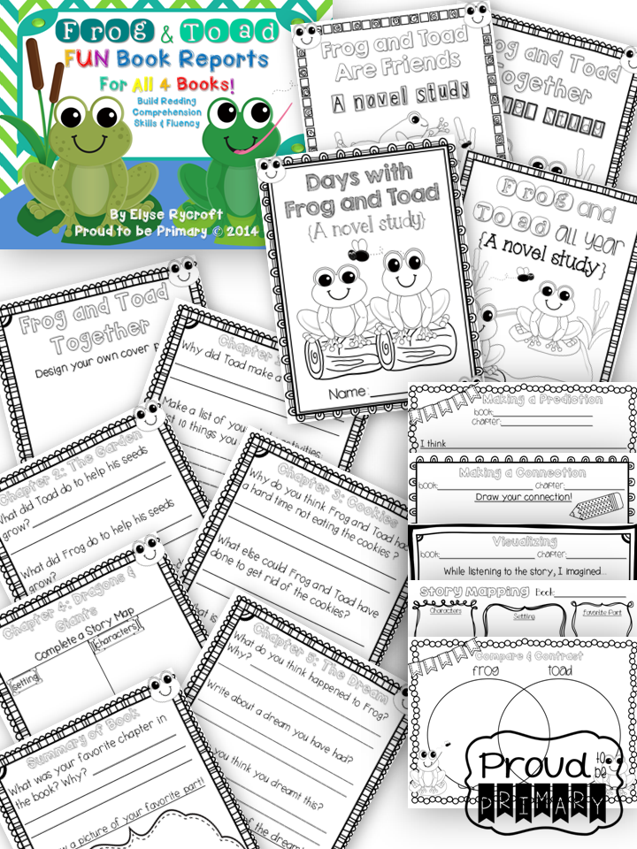 Frog and Toad Book Reports for EVERY BOOK! - Proud to be Primary