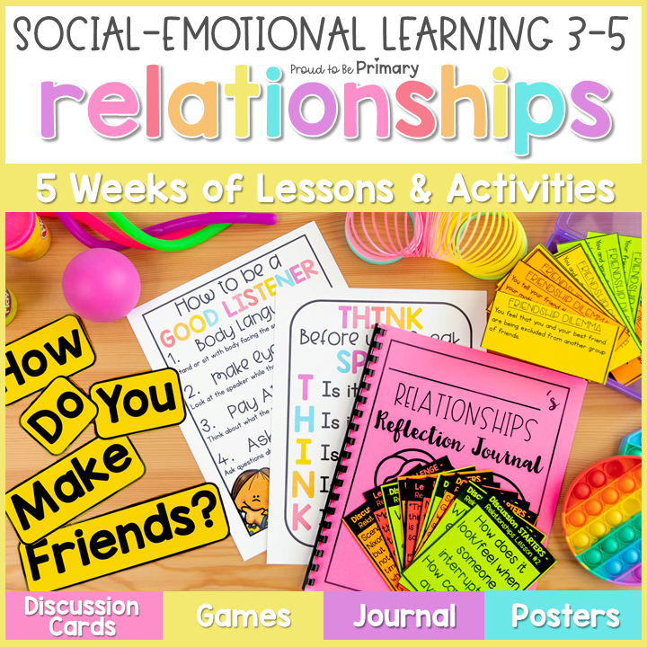 Friendship & Relationships - 3-5 Social Emotional Learning & Character Education