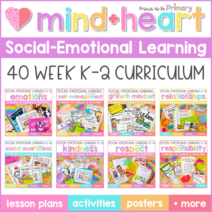 Social Emotional Learning, Social Skills, & Character Education Curriculum K-2