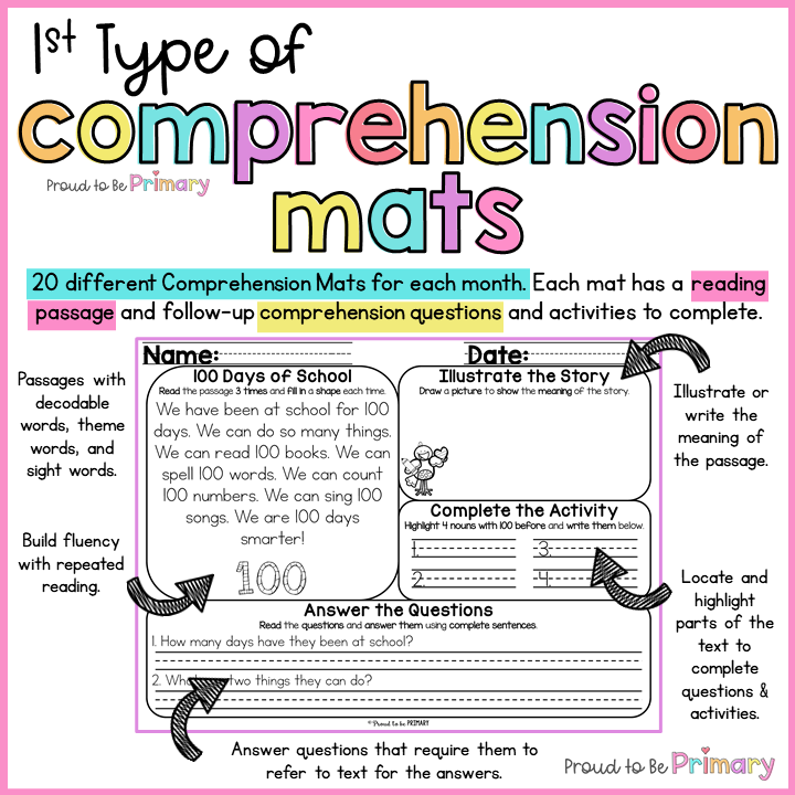 Super Bowl Informational Text Reading Comprehension Worksheet Football  February