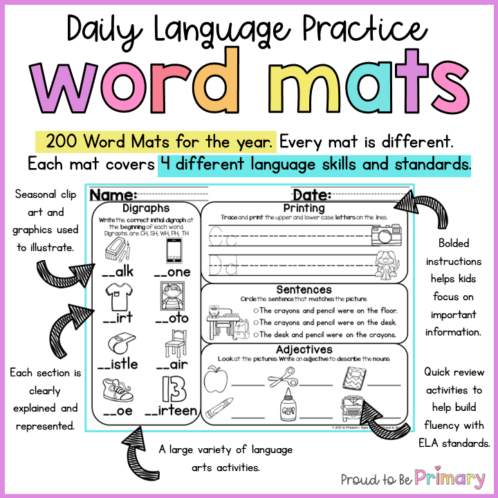 High Frequency Word Practice Mats - 240 words!