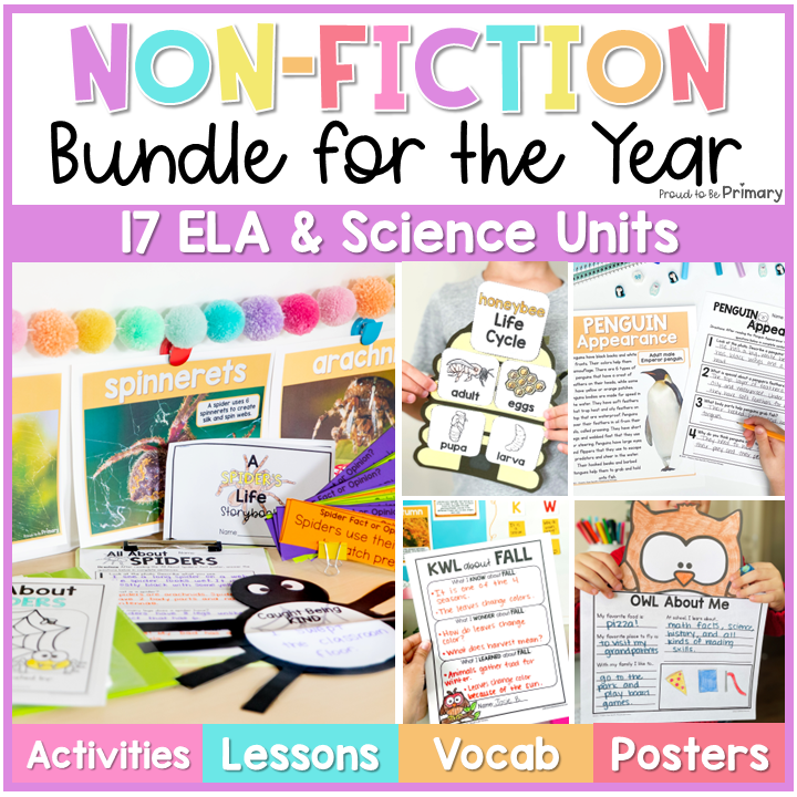 Animal Life Cycle Research Projects, Non-Fiction Reading, & Science Experiments