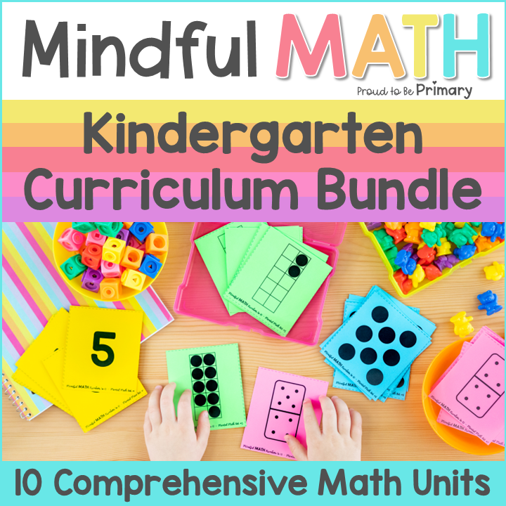 Kindergarten MATH Curriculum - 10 Unit Bundle for the Entire Year