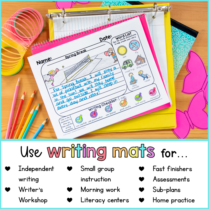 March St Patricks Day Spring Writing Center Prompts Paper Journal Fun Activities