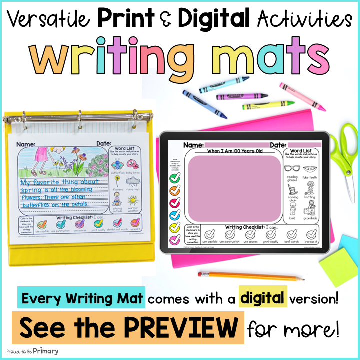 March St Patricks Day Spring Writing Center Prompts Paper Journal Fun Activities