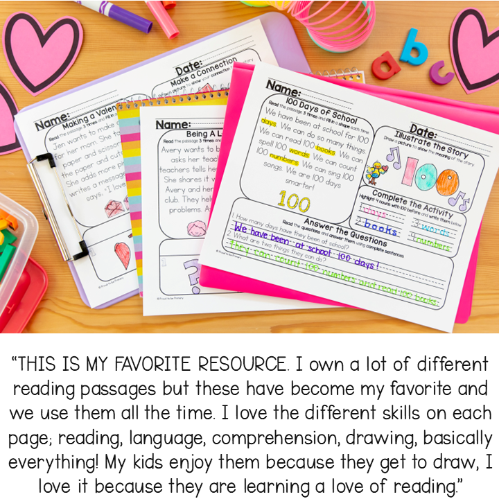 Reading Comprehension Passages and Questions Worksheets & Fluency Activities