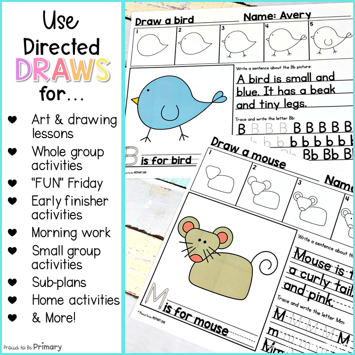 Alphabet Directed Drawing Bundle - 53 included with TONS of options