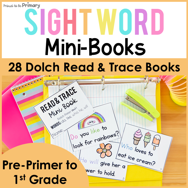 Dolch Sight Word Readers - Read & Trace Mini-Books