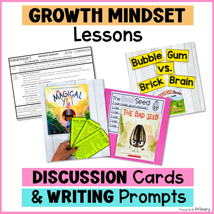Growth Mindset Book Companion Lessons & Activities