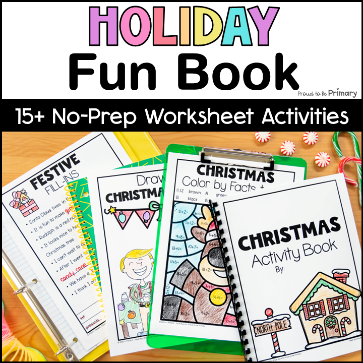 Christmas Coloring Sheets Word Search Morning Work Activity Pages Fun Packet