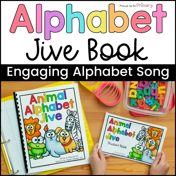 Alphabet Animal Jive Song Book - Literacy Center - Small Group Activities