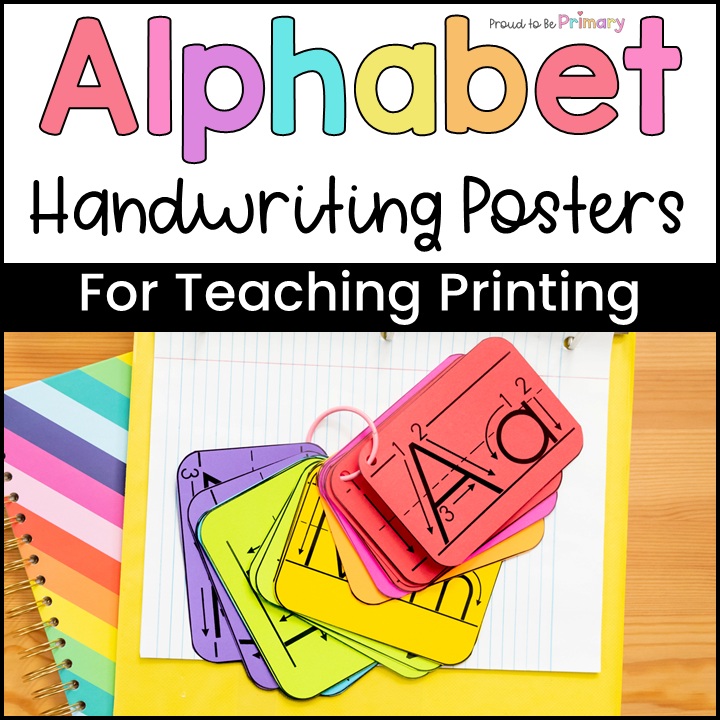 Alphabet Printing Writing Practice Cards - Alphabet Review Handwriting