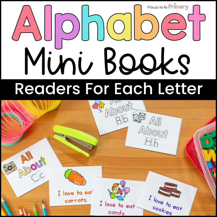 Alphabet Mini Story Books - Literacy Center - Small Group Activities