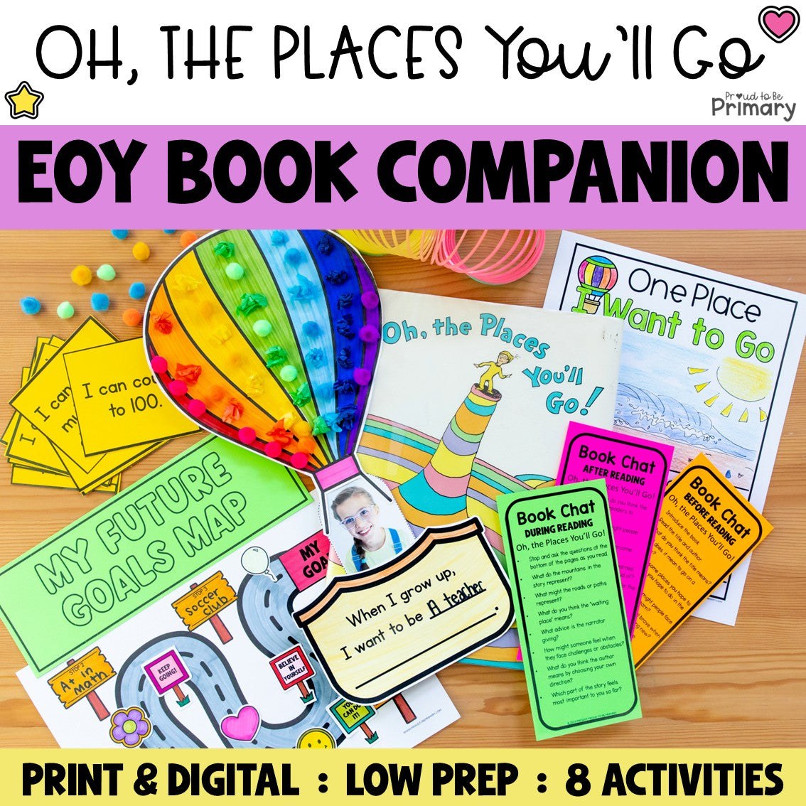 Oh The Places You'll Go Craft Writing Activities Bulletin Board Hot Air Balloon