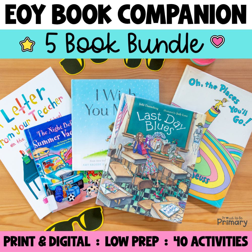 End of the Year Last Week of School Book Companion SEL Activities Crafts Writing