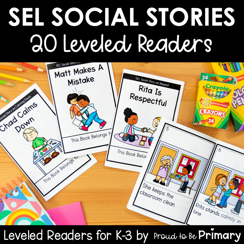 SEL Social Stories Social Skills Emotional Regulation Decodable Readers Bundle