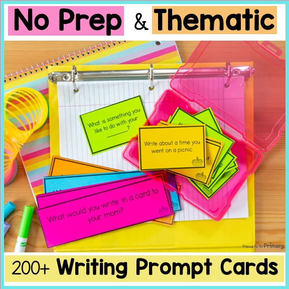 Writing Prompts & Ideas for Kindergarten, 1st Grade & 2nd Grade Writing Center