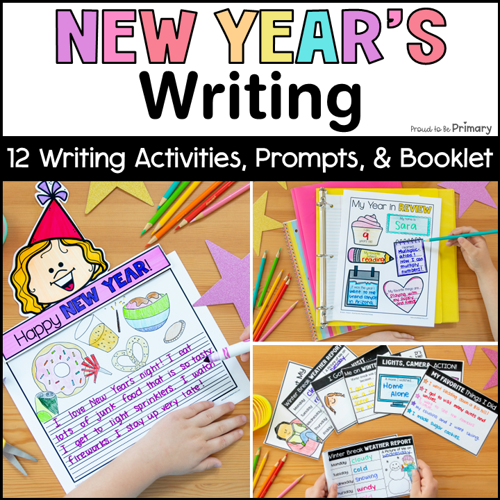 New Years 2026 Resolution Writing Bulletin Board Ideas Goals Writing Craftivity
