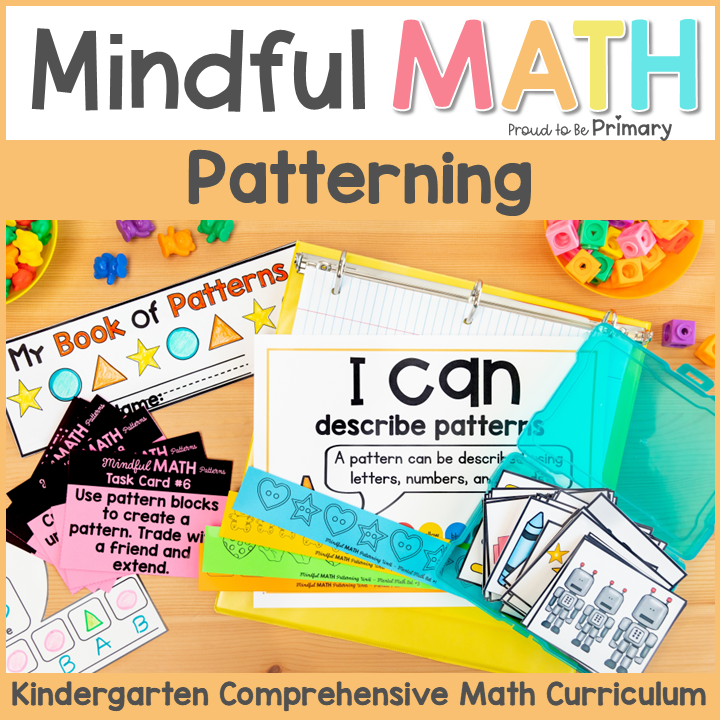 Kindergarten Math Number Patterns Worksheets Centers - Pattern Blocks Activities